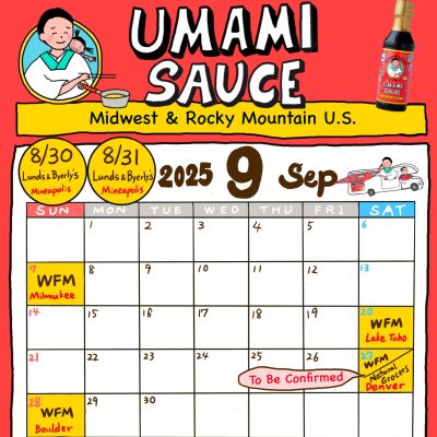 UMAMI TOUR September schedule